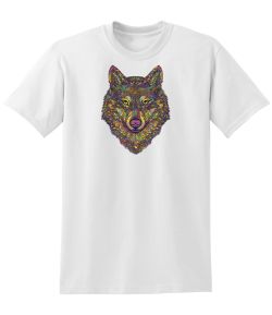 Multicolor Wolf 50/50 Tee