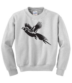 Pheasant in Flight Crew Neck Sweatshirt - MENS Sizing