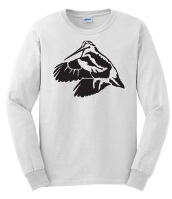 Woodcock in Flight Long Sleeve T-Shirt