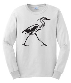 Great Heron Long Sleeve T-Shirt