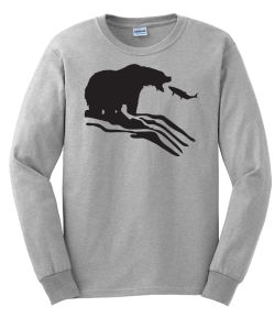 Fishing Grizzly Long Sleeve T-Shirt