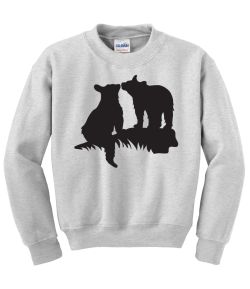 Black Bear Cubs Crew Neck Sweatshirt - MENS Sizing