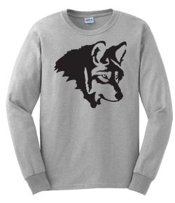 Wolf Profile Long Sleeve T-Shirt