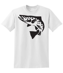 Brown Trout Silhouette 50/50 Tee