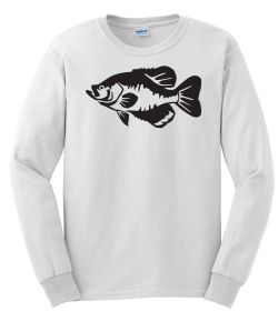 Black Crappie Long Sleeve T-Shirt