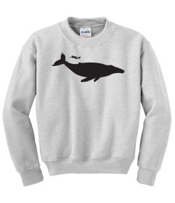 Whale and Diver Crew Neck Sweatshirt - MENS Sizing