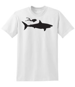 Shark and Diver 50/50 Tee