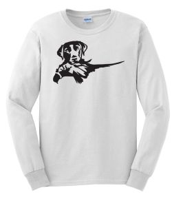 Lab Retreiving Pheasant Long Sleeve T-Shirt