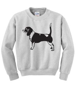 Beagle Profile Crew Neck Sweatshirt
