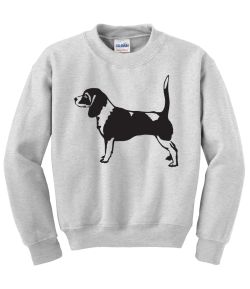 Beagle Profile Crew Neck Sweatshirt - MENS Sizing