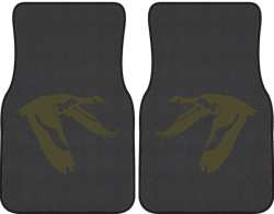 Flying Low Goose Silhouette Car Mats