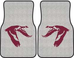 Flying Low Goose Silhouette Car Mats