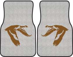 Flying Low Goose Silhouette Car Mats