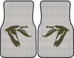 Flying Low Goose Silhouette Car Mats