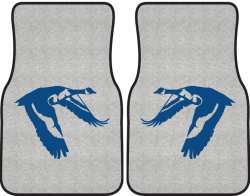 Flying Low Goose Silhouette Car Mats