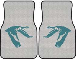 Flying Low Goose Silhouette Car Mats