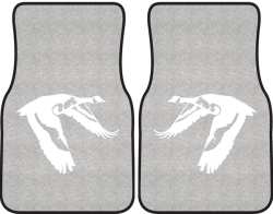 Flying Low Goose Silhouette Car Mats