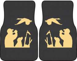 Goose Call Silhouette Car Mats