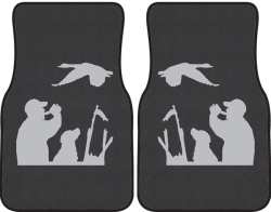 Goose Call Silhouette Car Mats