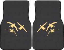 3 Ducks Comin' In Silhouette Car Mats