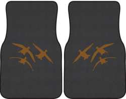 3 Ducks Comin' In Silhouette Car Mats