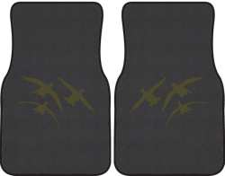3 Ducks Comin' In Silhouette Car Mats