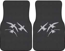3 Ducks Comin' In Silhouette Car Mats