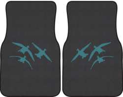 3 Ducks Comin' In Silhouette Car Mats