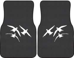 3 Ducks Comin' In Silhouette Car Mats