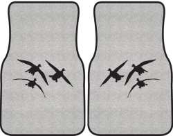 3 Ducks Comin' In Silhouette Car Mats