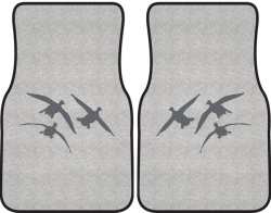 3 Ducks Comin' In Silhouette Car Mats