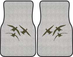 3 Ducks Comin' In Silhouette Car Mats