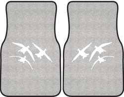3 Ducks Comin' In Silhouette Car Mats
