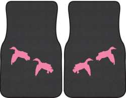 2 Mallards Comin' In Silhouette Car Mats