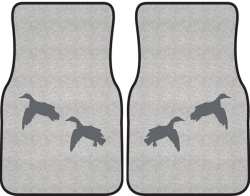 2 Mallards Comin' In Silhouette Car Mats