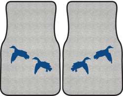 2 Mallards Comin' In Silhouette Car Mats