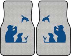 Duck Call Silhouette Car Mats
