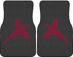 Flushed Pheasant Silhouette Car Mats