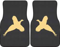Flushed Pheasant Silhouette Car Mats