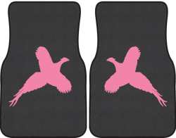 Flushed Pheasant Silhouette Car Mats