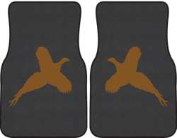 Flushed Pheasant Silhouette Car Mats