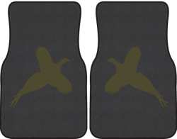 Flushed Pheasant Silhouette Car Mats