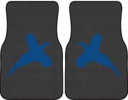 Flushed Pheasant Silhouette Car Mats