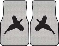 Flushed Pheasant Silhouette Car Mats