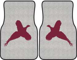 Flushed Pheasant Silhouette Car Mats