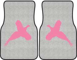 Flushed Pheasant Silhouette Car Mats