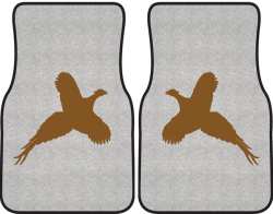 Flushed Pheasant Silhouette Car Mats