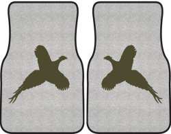 Flushed Pheasant Silhouette Car Mats