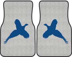 Flushed Pheasant Silhouette Car Mats