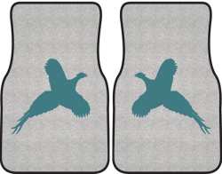 Flushed Pheasant Silhouette Car Mats